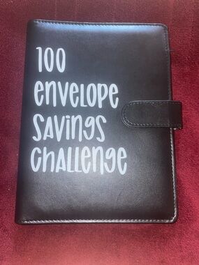 100 Envelope Savings Challenge Book - Black